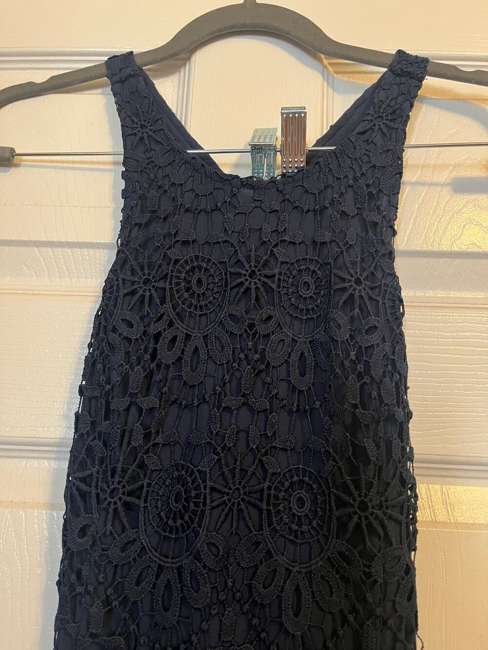 Blue lace mini dress Guess size